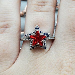 Fragrant Jewels Sz6 America USA Star Ring